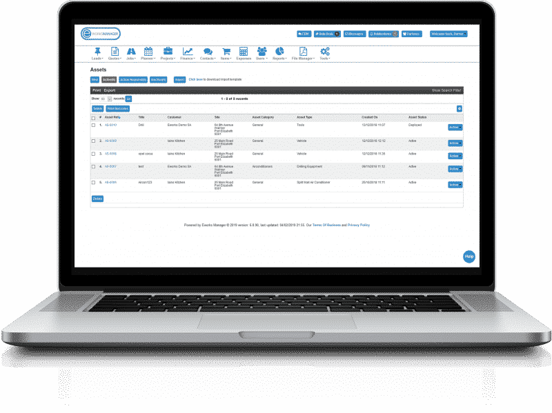 Asset Management Software - Quote, Plan, Manage, Invoice